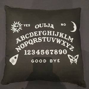 Ouija Board Glitter Throw Pillow