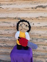 Load image into Gallery viewer, Handmade Crocheted Leatherface Doll