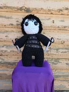 Handmade Crocheted Edward Scissor hands Doll