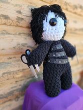 Load image into Gallery viewer, Handmade Crocheted Edward Scissor hands Doll