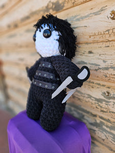 Handmade Crocheted Edward Scissor hands Doll