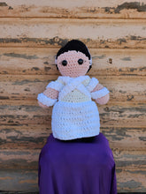 Load image into Gallery viewer, Handmade Crocheted Bride of Frankenstein Doll