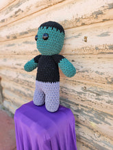 Load image into Gallery viewer, Handmade Crocheted Frankenstein Doll