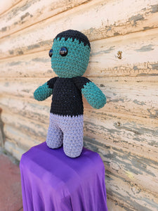 Handmade Crocheted Frankenstein Doll
