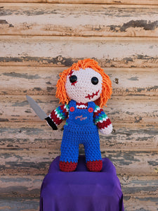 Handmade Crocheted Chucky Doll