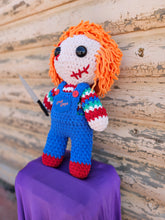 Load image into Gallery viewer, Handmade Crocheted Chucky Doll