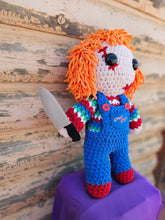 Load image into Gallery viewer, Handmade Crocheted Chucky Doll