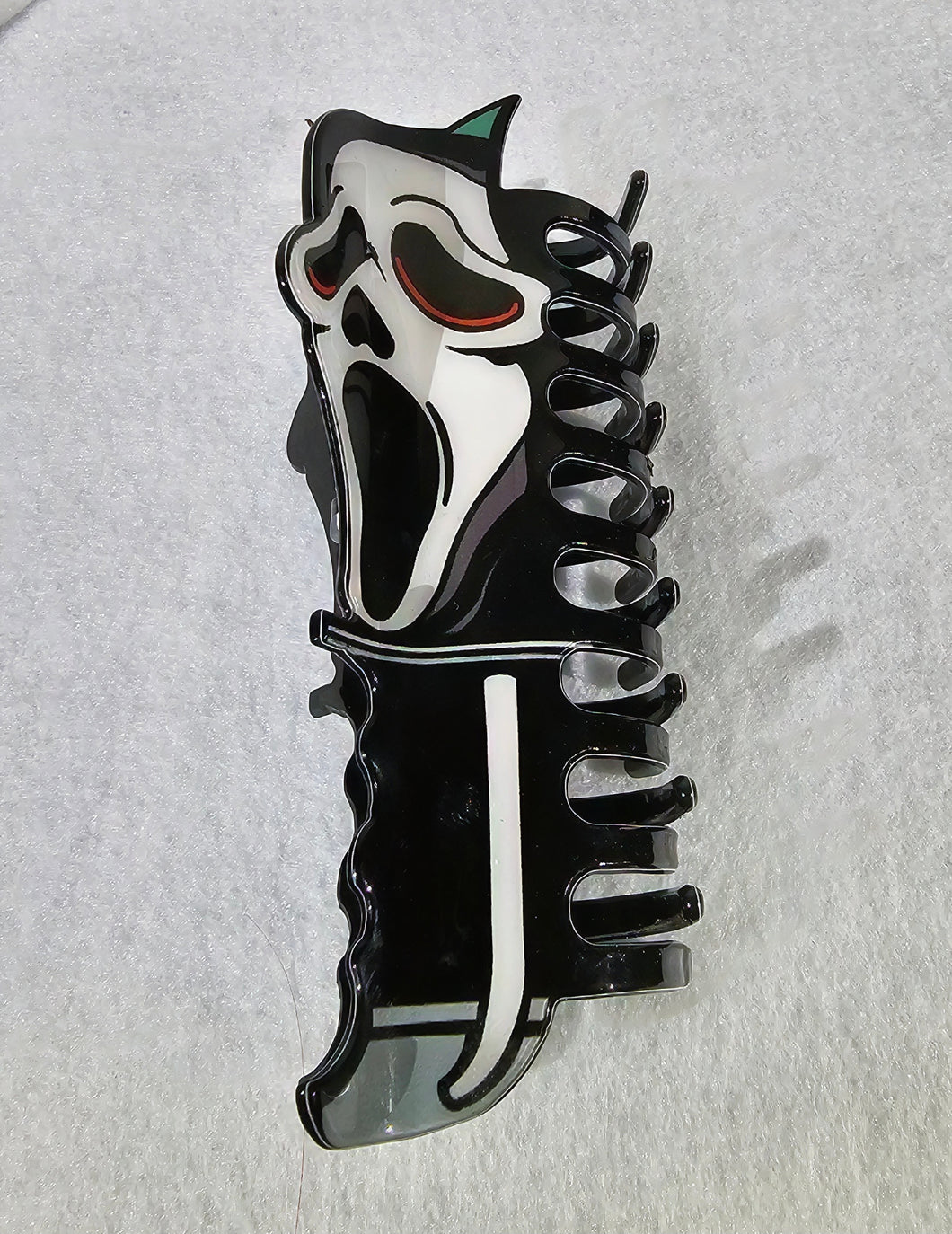 Horror Hair Claw Clip - Ghostface Knife