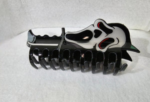 Horror Hair Claw Clip - Ghostface Knife