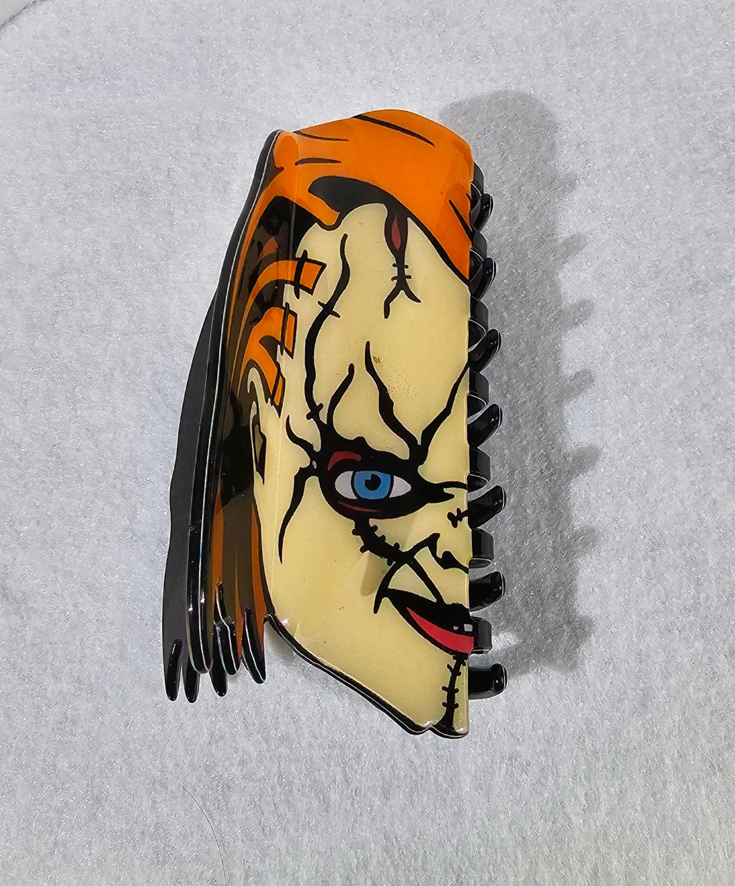 Horror Hair Claw Clip - Chucky and Tiffany