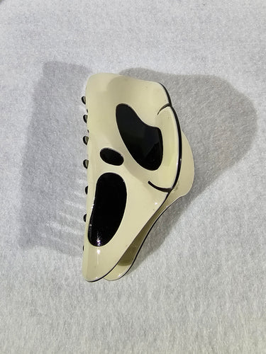 Horror Hair Claw Clip - Ghostface (white)