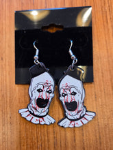 Load image into Gallery viewer, Terrifier Art the Clown Earrings