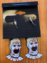Load image into Gallery viewer, Terrifier Art the Clown Earrings