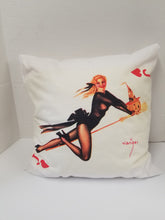 Load image into Gallery viewer, Halloween Witch Pinup Girl Pillow