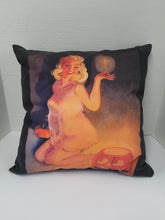 Load image into Gallery viewer, Halloween Pinup Girl Pillow