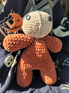 Handmade Crocheted Trick 'r Treat Sam Doll