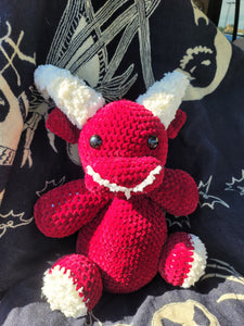Handmade Crocheted Baphomet Doll